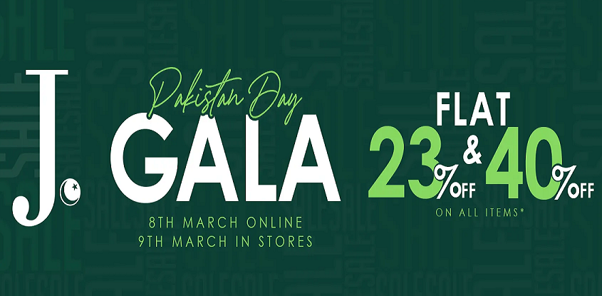 J. Pakistan Day GALA Lawn Sale 2022