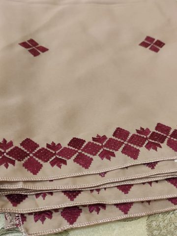 Swiss Lawn Cross Stitch Embroidered Chadar For Ladies (Code: 6566)