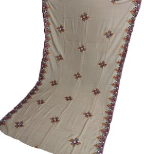 Traditional Sindhi Embroidery Chadar Swiss Lawn (Code: 6581)