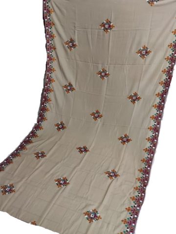 Traditional Sindhi Embroidery Chadar Swiss Lawn (Code: 6581)