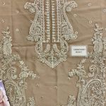 ASIM JOFA Design Chiffon Heavy Embroidered Dress With NET Heavy Embroidered Dupatta (Unstitched) (Code:11636) - Image 3