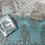 MARIA B Luxurious 3D NET Handwork Pearls & Heavy Embroidered Wedding Maxi Dress (Code:11889) - Image 2