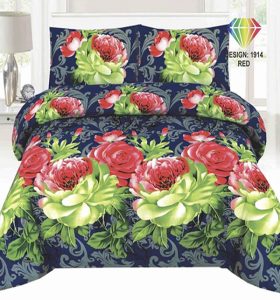 Crystal Cotton King Size Bed Sheet (Code:16294)