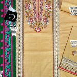 Khaddar Front Heavy Embroidered With Wool Shawl Dupatta (Code:21082)