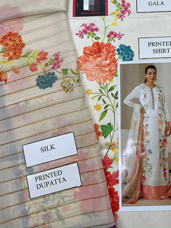 Silk Digital Printed Dress With Silk Printed Dupatta (Unstitched) (Code:20562)