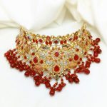 Luxurious Noor Jahan Bridal Necklace Set with Zircon, Stone and Pearl Works (Code:22562) - Image 2