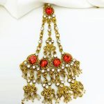 Jewelry Set with Jhumar, Tika & Long Jhumka (Code:22585) - Image 2