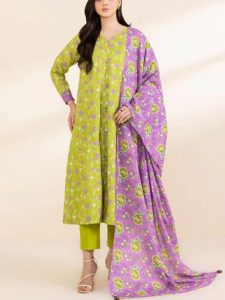 Sapphire – 3 PCs Digital Lawn Suit (Unstitched) (Code:22854)