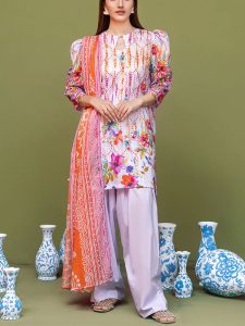 Limelight Design 3 PCs Digital Printed Lawn Dress (Unstitched) (Code:23195)