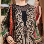 MARIA B Design Latest Heavy Embroidered Lawn Dress With Printed Chiffon Dupatta (Unstitched) (Code:24790) - Image 2