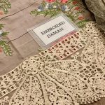 MAIRA B Design Lawn Heavy Embroidered Dress With NET Embroidered Dupatta (Unstitched) (Code:23839) - Image 5