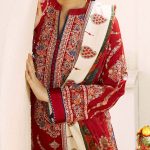 ZARA SHAHJAHAN Design 3 PCs Heavy Embroidered Lawn Dress With Printed Diamond Zari Dupatta (Unstitched) (Code:24719) - Image 2