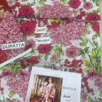 MARIA B Design Latest All-Over Digital Printed Lawn Dress With Digital Printed Lawn Dupatta (Unstitched) (Code:25227) - Image 3