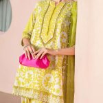 MARIA B Design 3 PCs Digital Printed Lawn Dress With Printed Chiffon Dupatta (Unstitched) (Code:25083) - Image 2