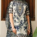 SAPPHIRE Design Latest Digital Printed Embroidered Lawn Dress With Printed Silk Dupatta (Unstitched) (Code:27418) - Image 2