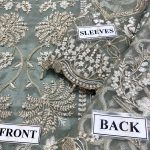AGHA NOOR Design Embroidered with Stones Handwork (Organza / NET) Shirt & Dupatta Unstitched (Code:27738) - Image 4