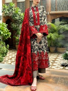 ZAINAB CHOTTANI Design All-Over Print Embroidered Lawn Dress 2025 with Chiffon Dupatta (Unstitched) (Code:27770)