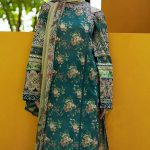 ELAF Design Digital Printed Lawn Embroidered Dress With Printed Chiffon Dupatta (Unstitched) (Code:28096) - Image 2