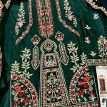 Cotton Heavy Embroidered Dress With Chiffon Embroidered Dupatta (Unstitched) (Code:28214) - Image 2