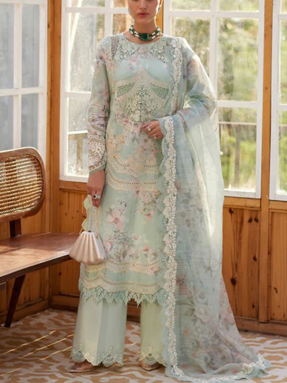 CRIMSON Design Digital Printed Lawn Embroidered Dress With Printed Chiffon Dupatta (Unstitched) (Code:28102)