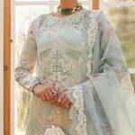 CRIMSON Design Digital Printed Lawn Embroidered Dress With Printed Chiffon Dupatta (Unstitched) (Code:28102) - Image 2