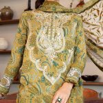 MARIA B Design Digital Printed Lawn Dress With Printed Lawn Dupatta & Printed Lawn Trouser (Unstitched) (Code:27699) - Image 2