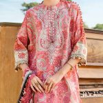MARIA B Design Digital Printed Lawn Dress With Printed Lawn Dupatta & Printed Lawn Trouser (Unstitched) (Code;27702) - Image 2