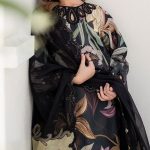 BAROQUE Design Digital Printed Lawn Embroidered Dress With Chiffon Embroidered Dupatta (Unstitched) (Code:28423) - Image 2