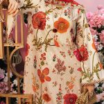 MARIA B Design 3 PCs Lawn Heavy Embroidered Dress With Chiffon Embroidered Dupatta (Unstitched) (Code:28522) - Image 2