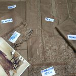 2 PCs Embroidered Lawn Dress With Embroidered Trouser (Unstitched) (Code:28669) - Image 2