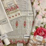 Heavy Embroidered Cotton Chicken Karri Dress With Silk Printed Dupatta (Unstitched) (Code:28368) - Image 3