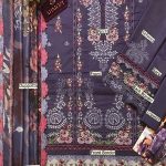 Heavy Embroidered Lawn Dress With Soft Silk Printed Dupatta (Unstitched) (Code:28376) - Image 3