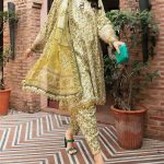 MARIA B Design Embroidered Lawn Chicken Karri Dress With Embroidered Khaddi Dupatta (Unstitched) (Code:28382) - Image 2