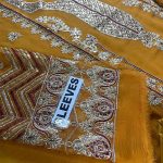 ASIM JOFA Design Heavy Sequence Embroidered Chiffon Dress With Chiffon Embroidered Dupatta (Unstitched) (Code:29685) - Image 3