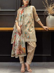 Banadora Printed Lawn Dress With Airjet Printed Lawn Dupatta (Unstitched) (Code:29262)