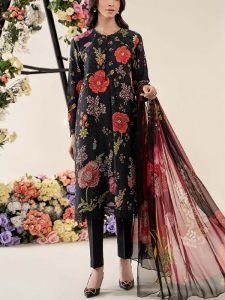 Banadora Printed Lawn Dress With Airjet Printed Lawn Dupatta (Unstitched) (Code:29265)