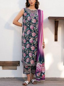 Banadora Printed Lawn Dress With Airjet Printed Lawn Dupatta (Unstitched) (Code:29274)