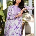 Luxury Lawn Digital Printed Heavy Embroidered Dress With Chiffon Embroidered Dupatta (Unstitched) (Code:29047) - Image 2