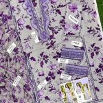 Luxury Lawn Digital Printed Heavy Embroidered Dress With Chiffon Embroidered Dupatta (Unstitched) (Code:29047) - Image 4