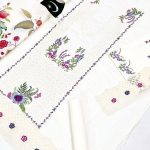 Qalamkar Lawn Heavy Headskip Booring Embroidry Dress Digital Printe Diamond Dupatta (Unstitched) (Code:29054) - Image 4