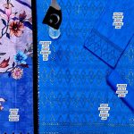 Lawn Heavy Headskip Booring Embroidry Dress Digital Printe Diamond Dupatta (Unstitched) (Code:29063) - Image 2