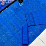 Lawn Heavy Headskip Booring Embroidry Dress Digital Printe Diamond Dupatta (Unstitched) (Code:29063) - Image 4