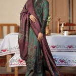 IZNIK Design Heavy Embroidered Lawn Dress With Chicken Kari Bunches Chiffon Dupatta (Unstitched) (Code:30075) - Image 2
