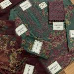 IZNIK Design Heavy Embroidered Lawn Dress With Chicken Kari Bunches Chiffon Dupatta (Unstitched) (Code:30075) - Image 3