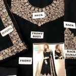 Indian Embroidered Black Chiffon Maxi Unstitched (Code:30167) - Image 4