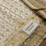ASIM JOFA Design Heavy Embroidered Chiffon Dress With Chiffon Spengle Embroidered Dupatta (Unstitched) (Code:29705) - Image 5