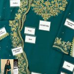 BAROQUE Design Heavy Chiffon Embroidered Dress With Embroidered Chiffon Dupatta (Unstitched) (Code:29784) - Image 3