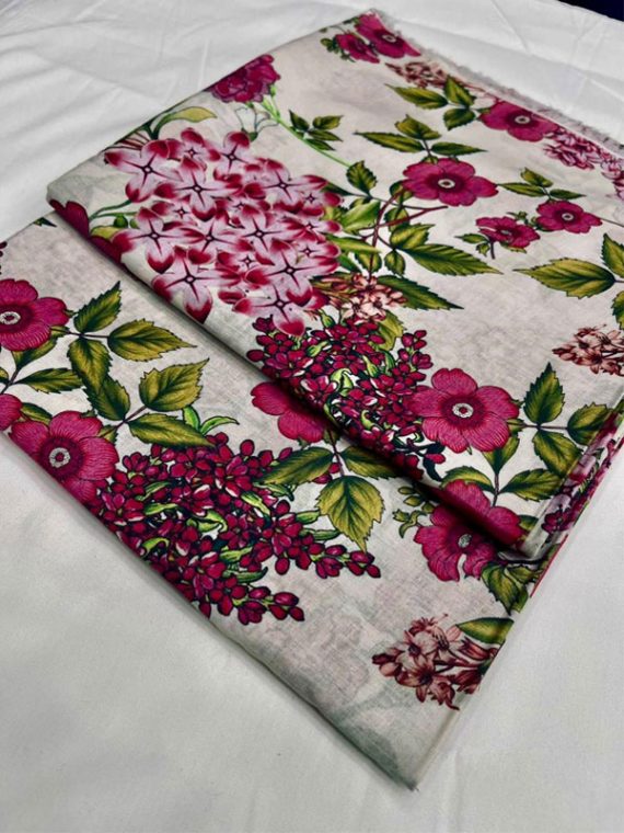 Original 2 PCs All Over Printed Lawn Dress (Unstitched) (Code:29967)