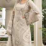 MARIA B Design Heavy Chiffon Embroidered Dress With Embroidered Chiffon Dupatta (Unstitched) (Code:30330) - Image 2