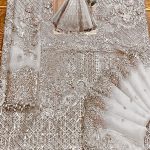 MARIA B DESIGN Luxurious 3D Handwork & Embroidered Net Bridal Maxi Dress (Unstitched) (Code:30400) - Image 2